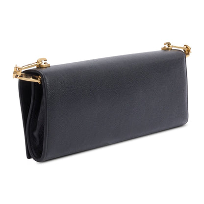Balenciaga Essential Black Calfskin Leather Chain Shoulder Bag