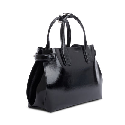 Burberry Black Calfskin Leather Soft Banner Tote