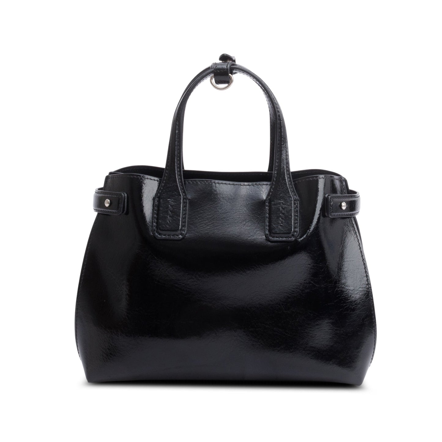 Burberry Black Calfskin Leather Soft Banner Tote