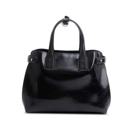 Burberry Black Calfskin Leather Soft Banner Tote
