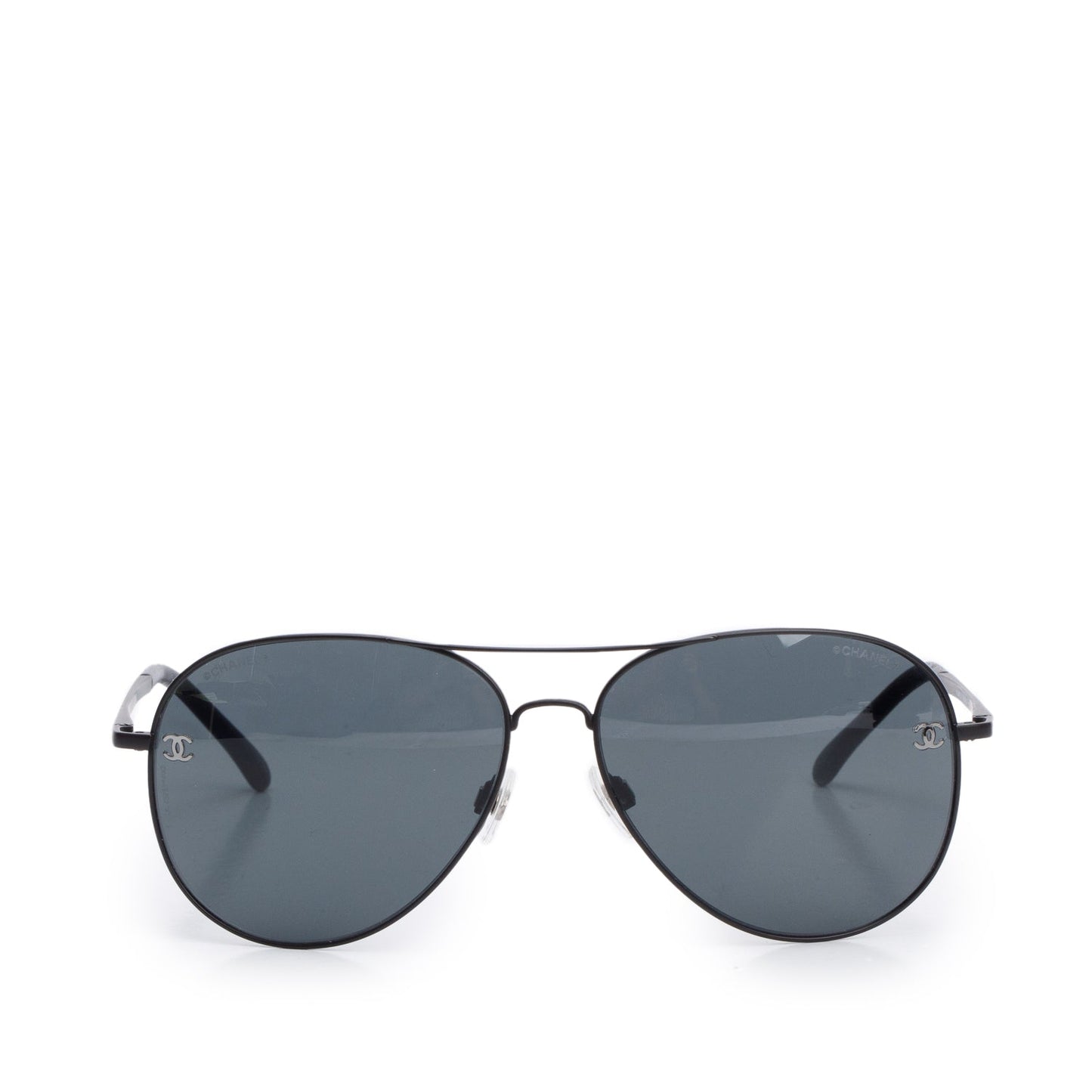 Chanel 4189-T-Q  Black Aviator CC Sunglasses