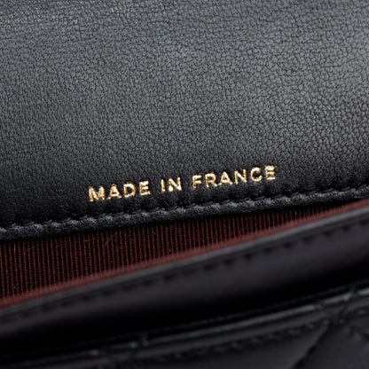 Chanel Black Quilted Lambskin Leather Classic Flap Card Holder