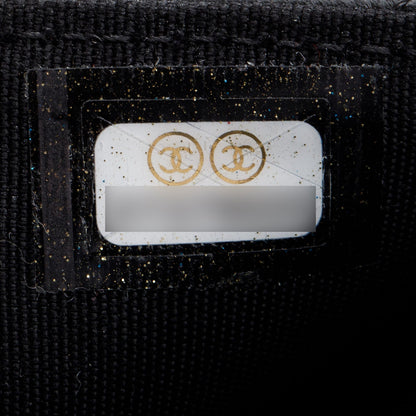 Chanel Black Quilted Lambskin Leather Classic Flap Card Holder