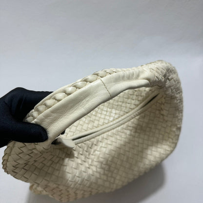 Bottega Veneta Hobo Bag Large Leather Milk White 47cm