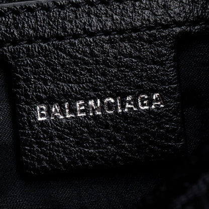 Gucci X Balenciaga BB Supreme Monogram Canvas & Black Calfskin Leather Web Small Jackie 1961 Hobo