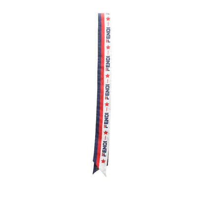 Fendi x Fila White/FF Zucca Print Silk Wrappy Bandeau