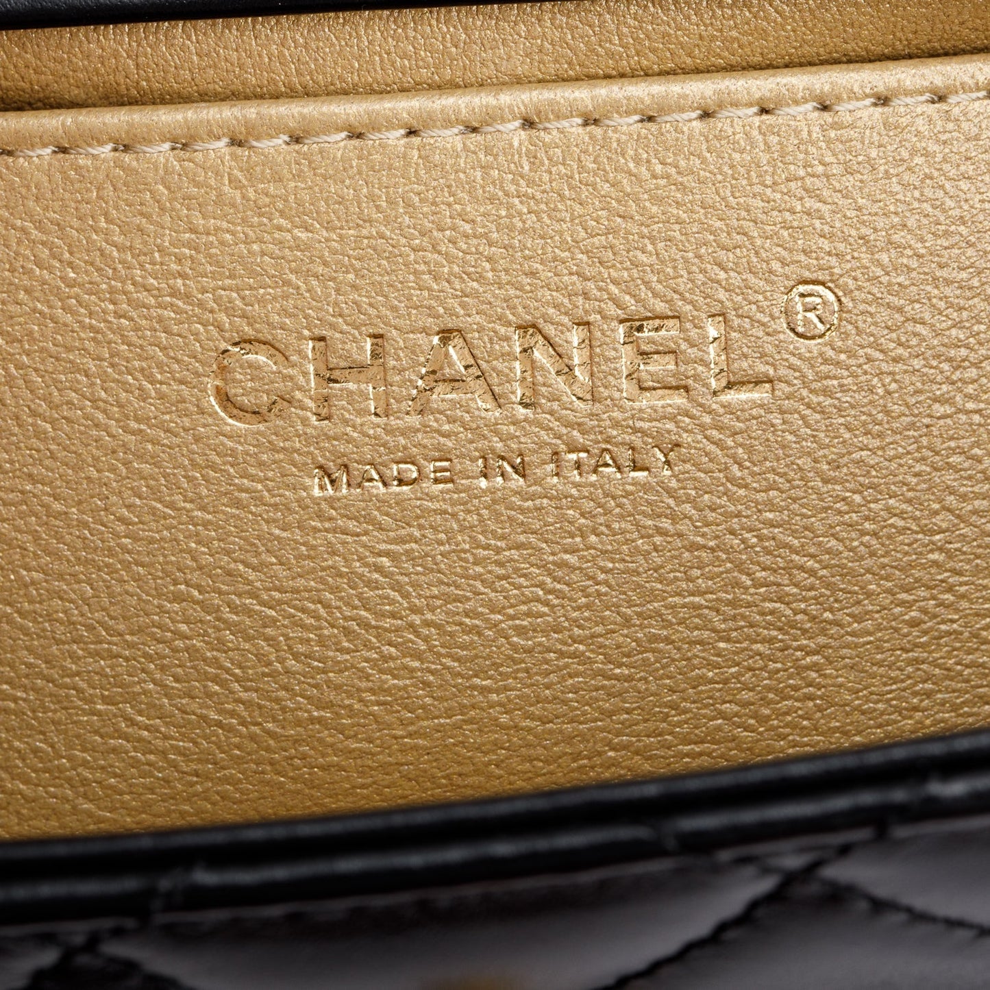 Chanel 2025 Black Quilted Lambskin Leather Mini Perfect Fit Flap Bag