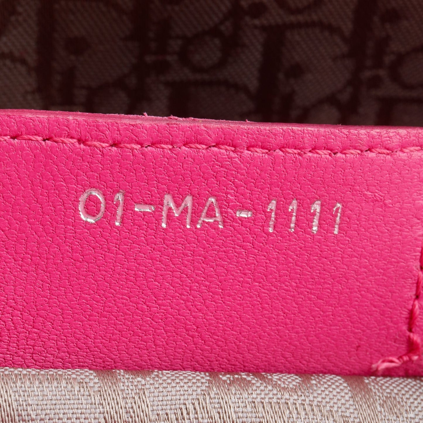 Christian Dior Pink Cannage Leather Large Lady Dior Bag