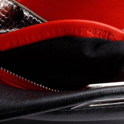 Fendi Black Calfskin Leather Mini Peekaboo Bag