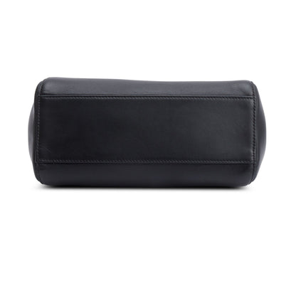 Fendi Black Calfskin Leather Mini Peekaboo Bag