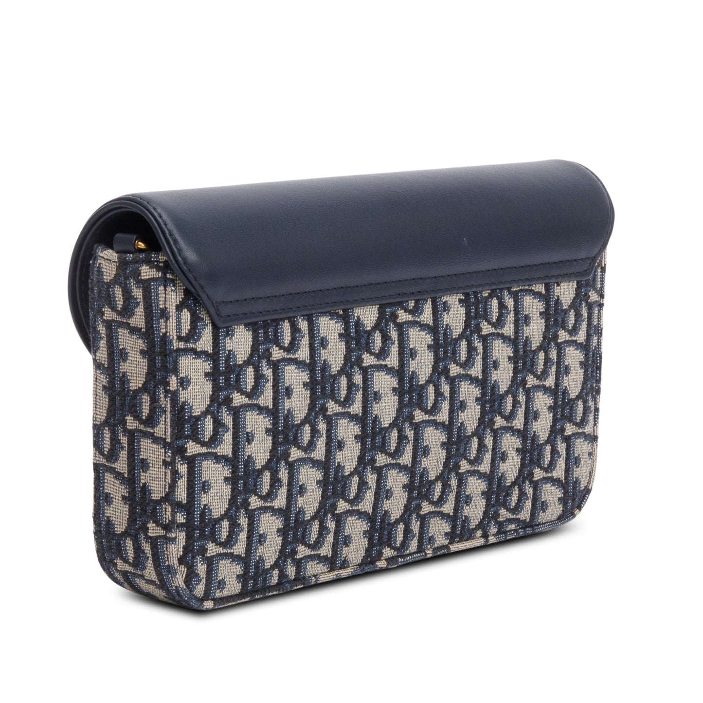 Christian 2024 Dior Oblique Jacquard Medium Saddle Pouch with Chain