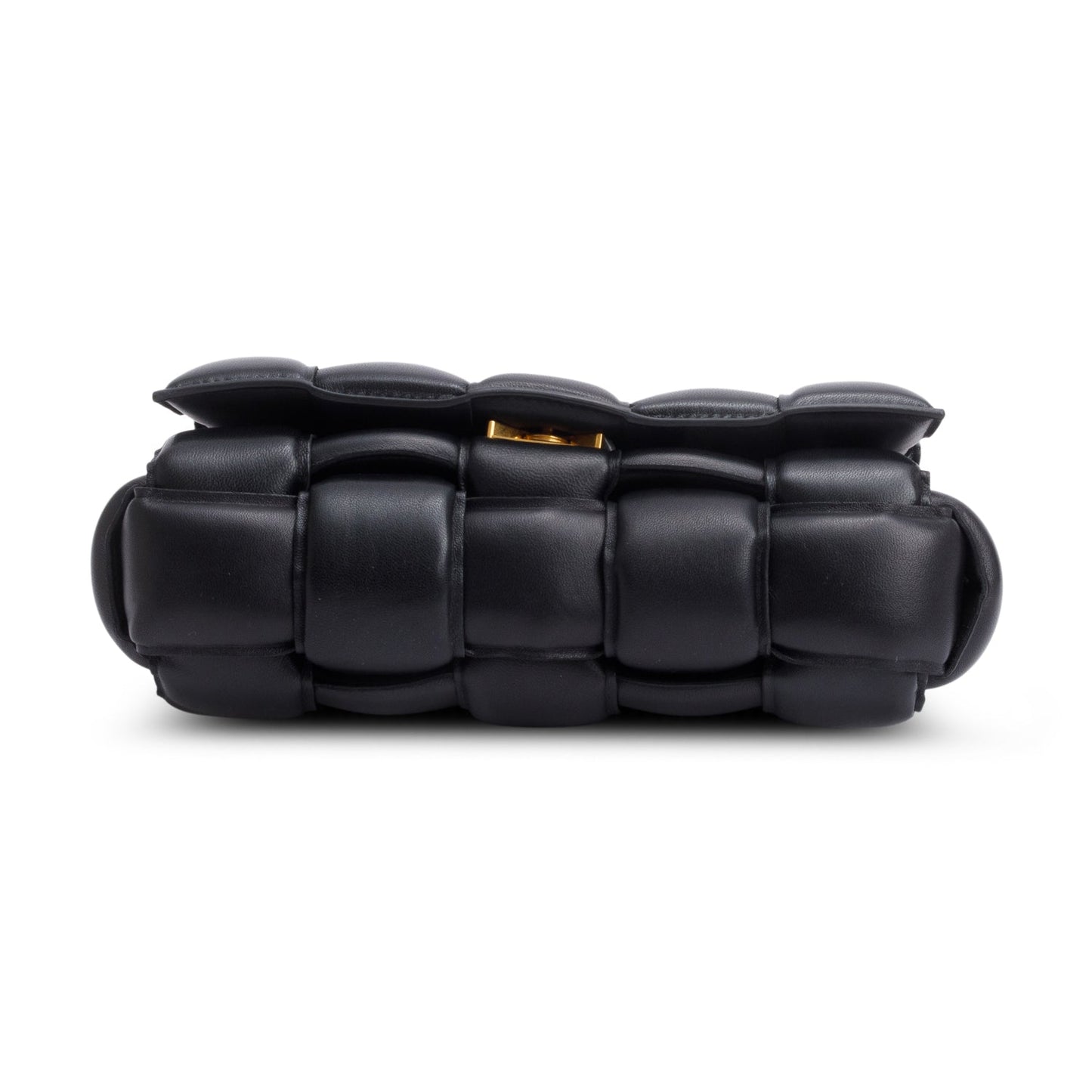 Bottega Veneta Black Nappa Intrecciato Padded Chain Cassette Bag