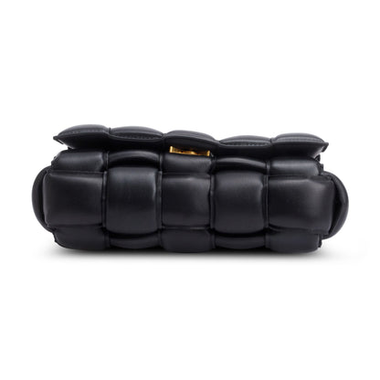 Bottega Veneta Black Nappa Intrecciato Padded Chain Cassette Bag