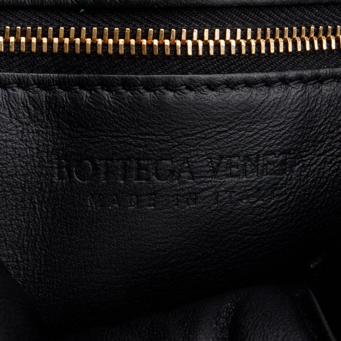 Bottega Veneta Black Nappa Intrecciato Padded Chain Cassette Bag
