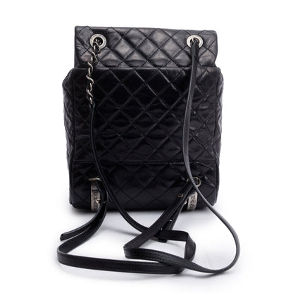 Chanel Black Quilted Calfskin Leather Small Salzburg Mountain Backpack