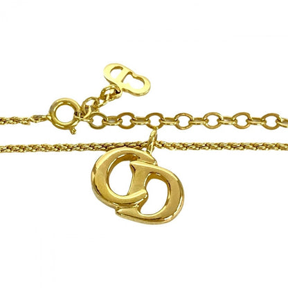 Dior Necklace Gold Plated gold CD logo Women