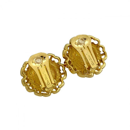 Dior Earring Gold Plated gold CD logo Women
