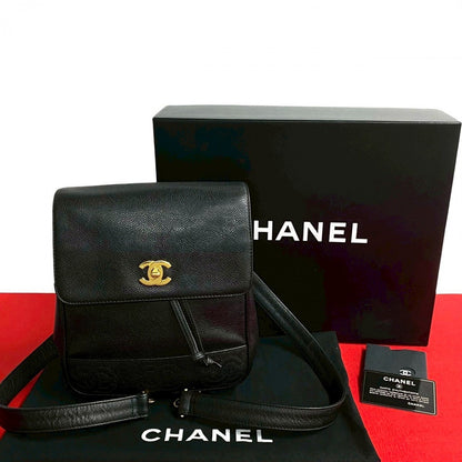 CHANEL Backpack Matt caviar skin black Trip Luco co Women