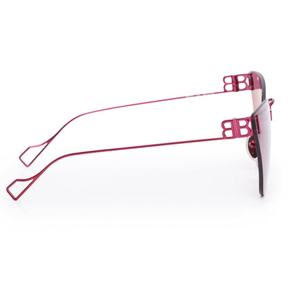 Balenciaga BB0111S Purple Light Rimless Cat-Eye Sunglasses