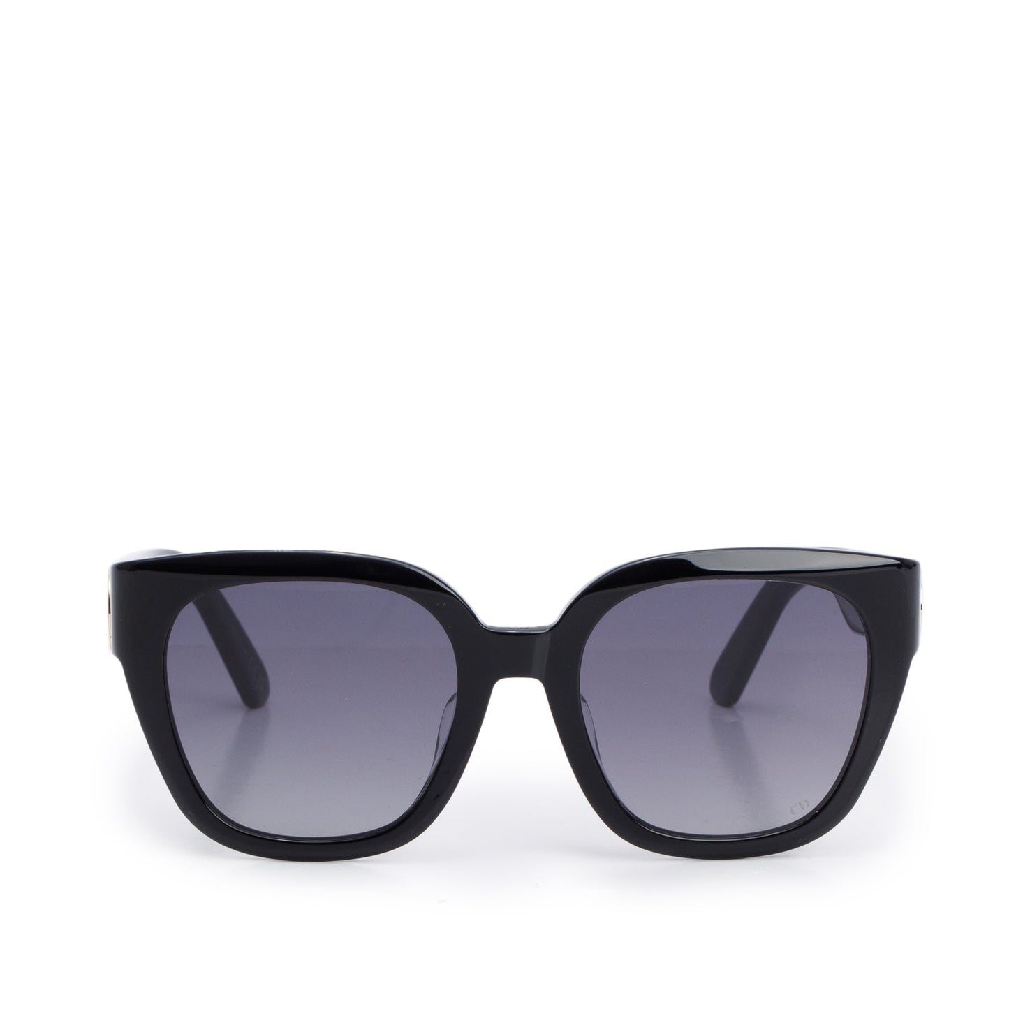 Christian Dior Black Acetate 30montaigne S10F Square Sunglasses