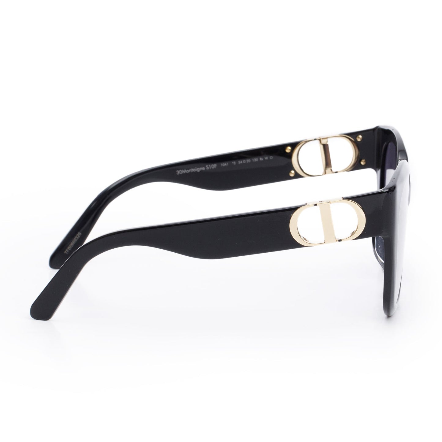 Christian Dior Black Acetate 30montaigne S10F Square Sunglasses