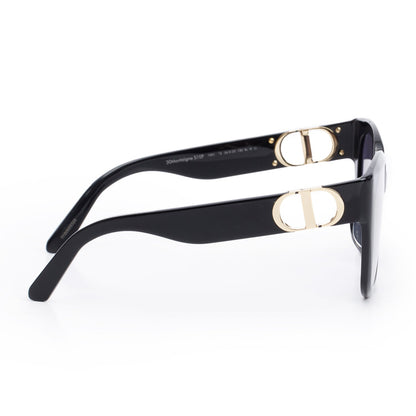 Christian Dior Black Acetate 30montaigne S10F Square Sunglasses