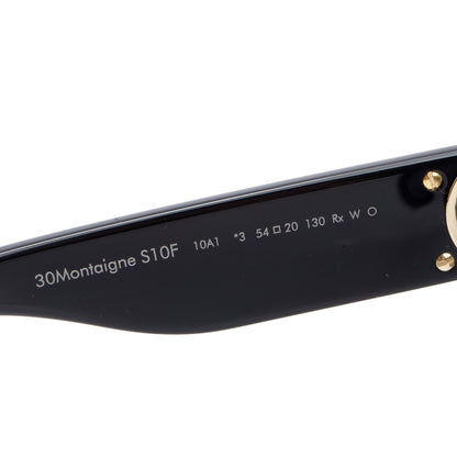 Christian Dior Black Acetate 30montaigne S10F Square Sunglasses