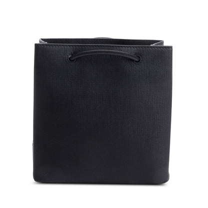 Balenciaga Black Calfskin Leather XXS Logo Leather Shopping Tote