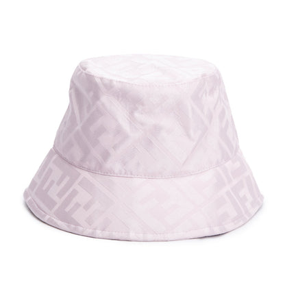 Fendi Pink Zucca FF Silk Bucket Hat, Size M 58