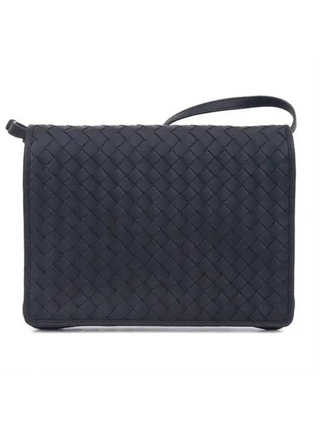 Luxury Bottega Veneta Intrecciato Cross Bag Black