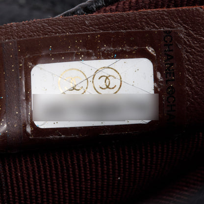 Chanel 2020 Black Quilted Caviar Leather Classic Card Holder Chain Belt Bag
