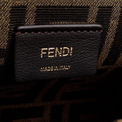Fendi Black Nappa Leather Small Fendi First Bag