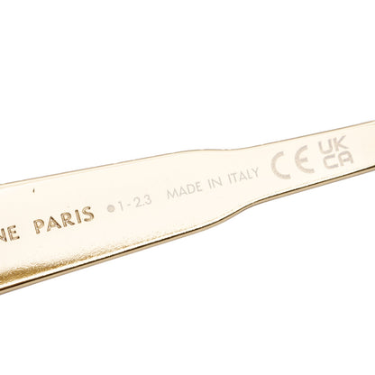 Celine CL40235U Gold Tone Triomphe Metal 01 Oval Sunglasses