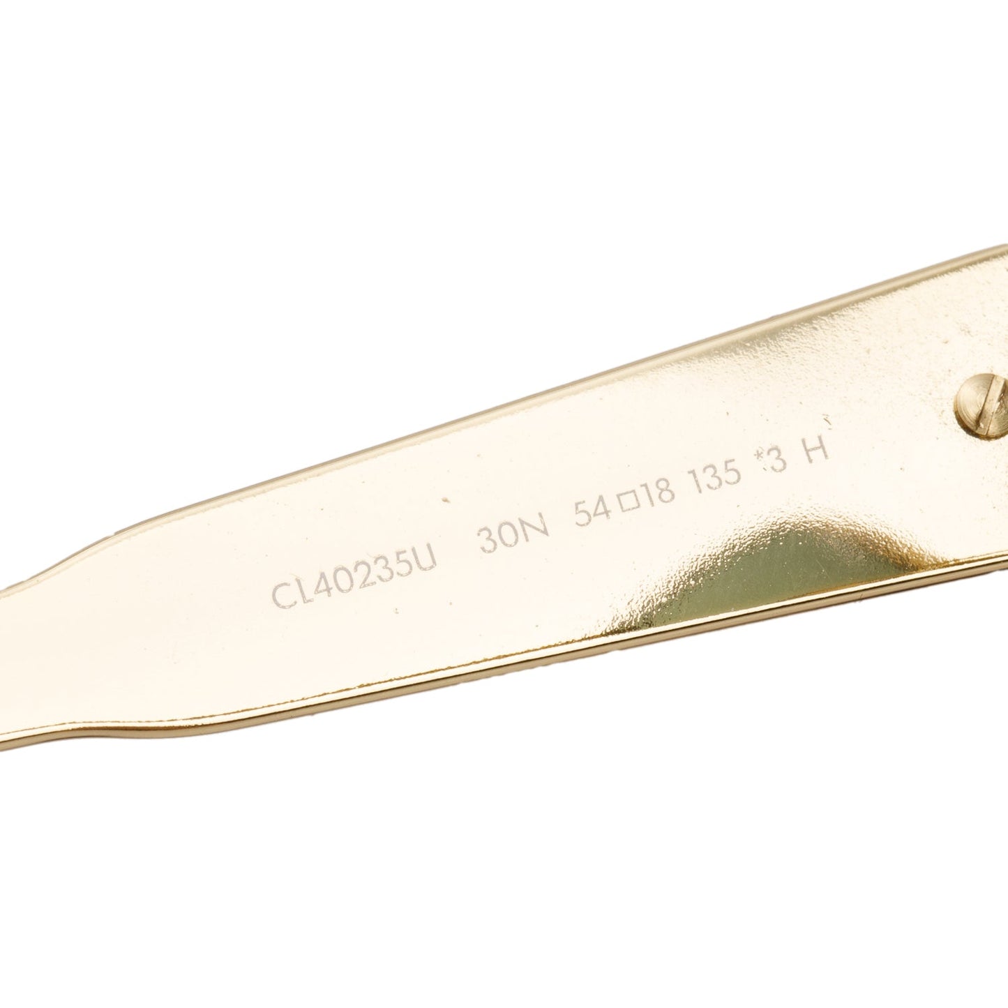 Celine CL40235U Gold Tone Triomphe Metal 01 Oval Sunglasses