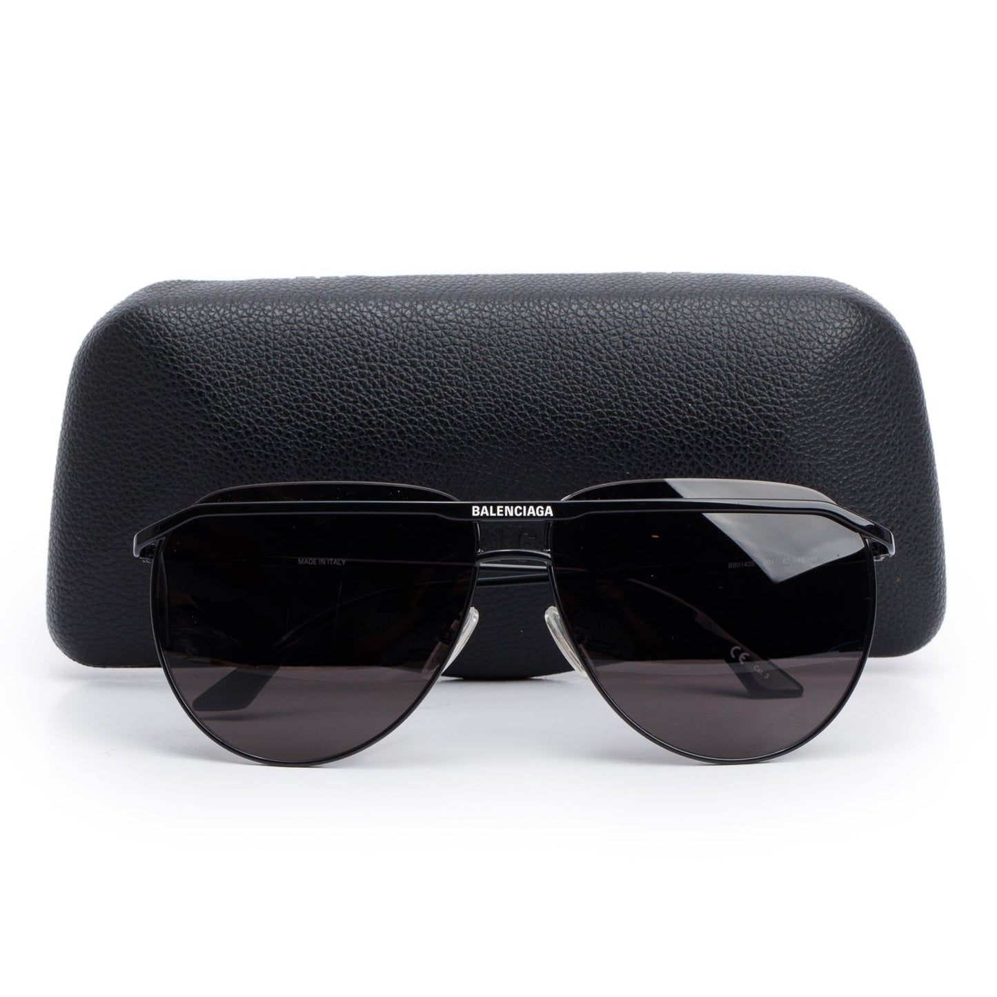 Balenciaga BB0140S Logo Aviator Tinted Sunglasses