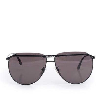 Balenciaga BB0140S Logo Aviator Tinted Sunglasses