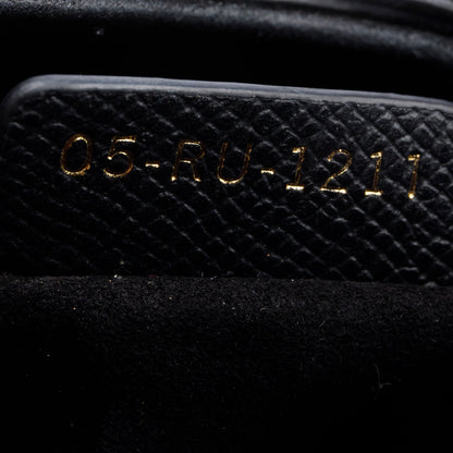 Christian Dior Black Grained Calfskin Leather Mini Saddle Bag