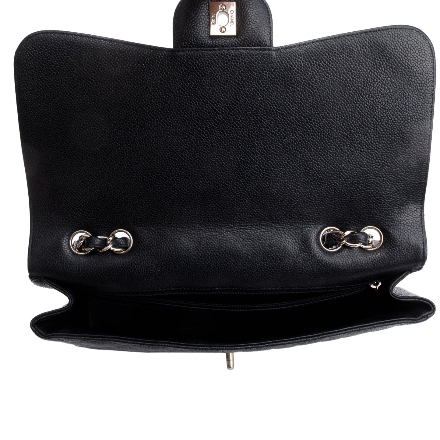 Chanel Black Caviar Classic Jumbo Single Flap Bag