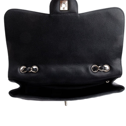 Chanel Black Caviar Classic Jumbo Single Flap Bag