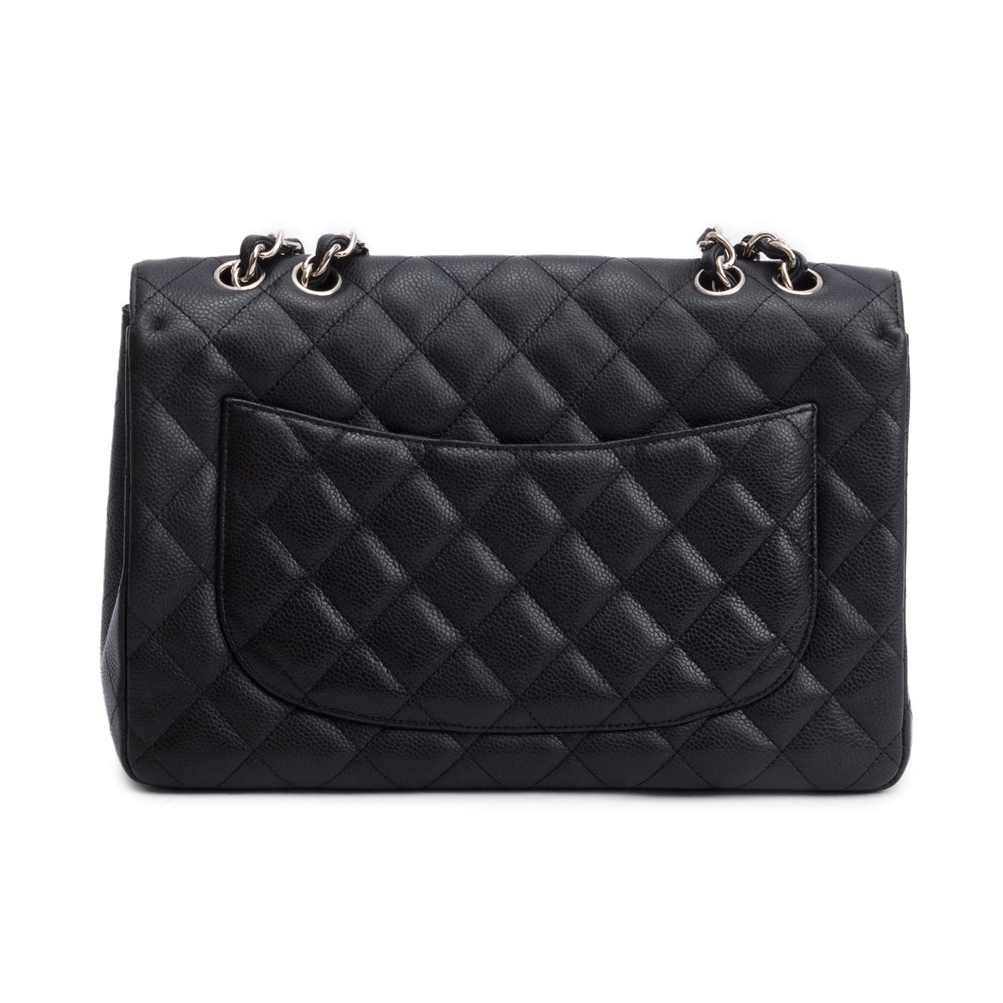Chanel Black Caviar Classic Jumbo Single Flap Bag