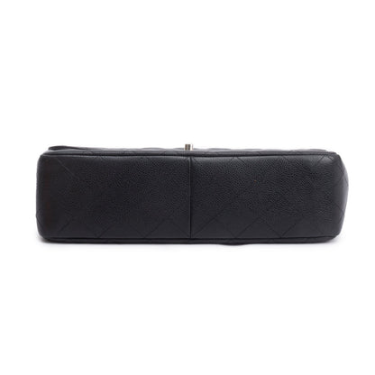 Chanel Black Caviar Classic Jumbo Single Flap Bag