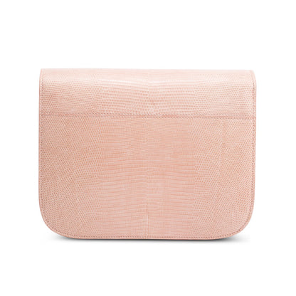 Celine Pink Lizard Medium Classic Box Flap Bag