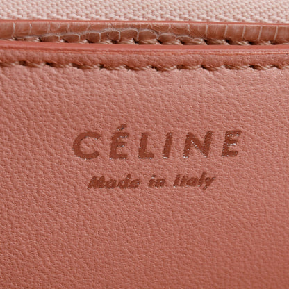 Celine Pink Lizard Medium Classic Box Flap Bag