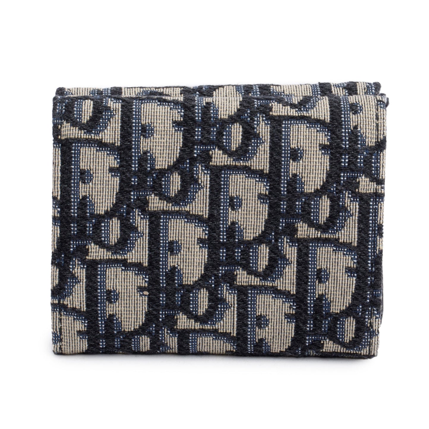 Christian Dior 2020 Oblique Jacquard Trifold Compact Wallet