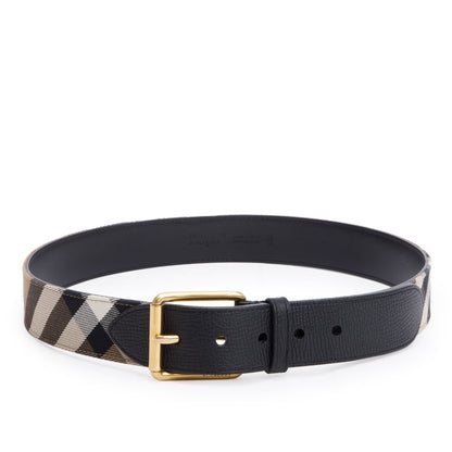 Burberry Beige House Check Canvas Belt, 95 38