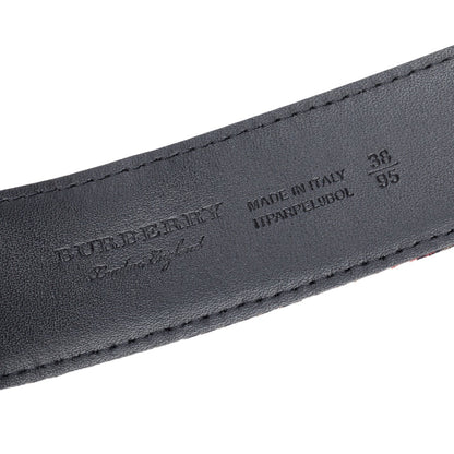 Burberry Beige House Check Canvas Belt, 95 38