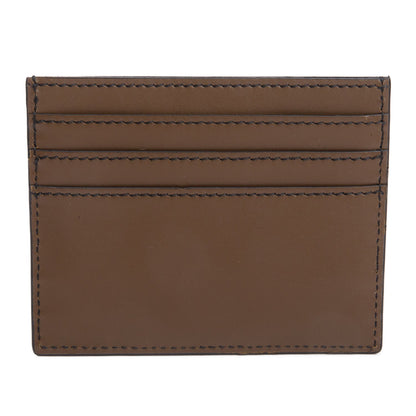 Fendi Brown FF Embossed Leather Card Holder