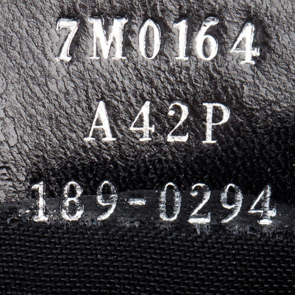 Fendi Brown FF Embossed Leather Card Holder