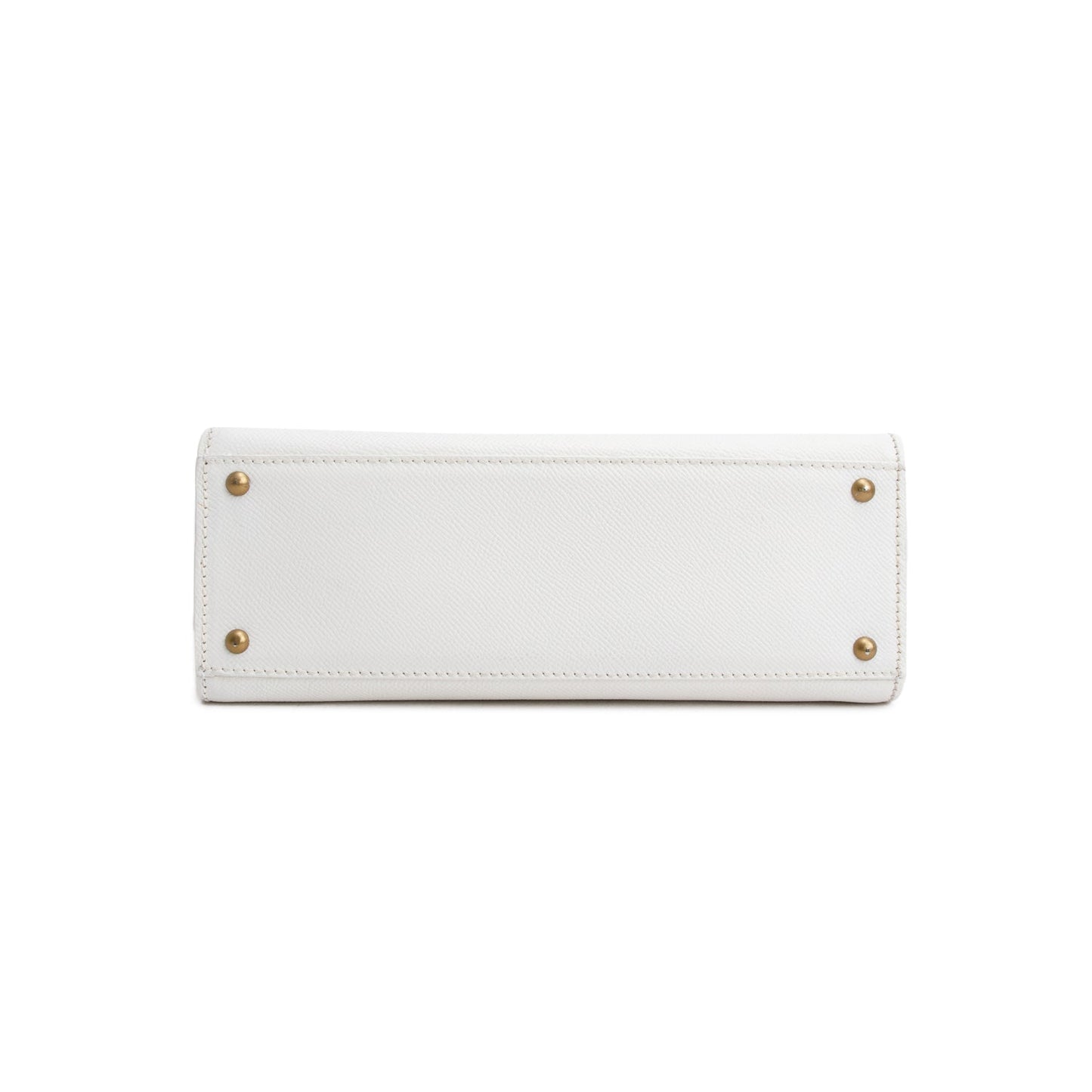 Chanel Vintage White Caviar Leather Logo Shoulder Bag