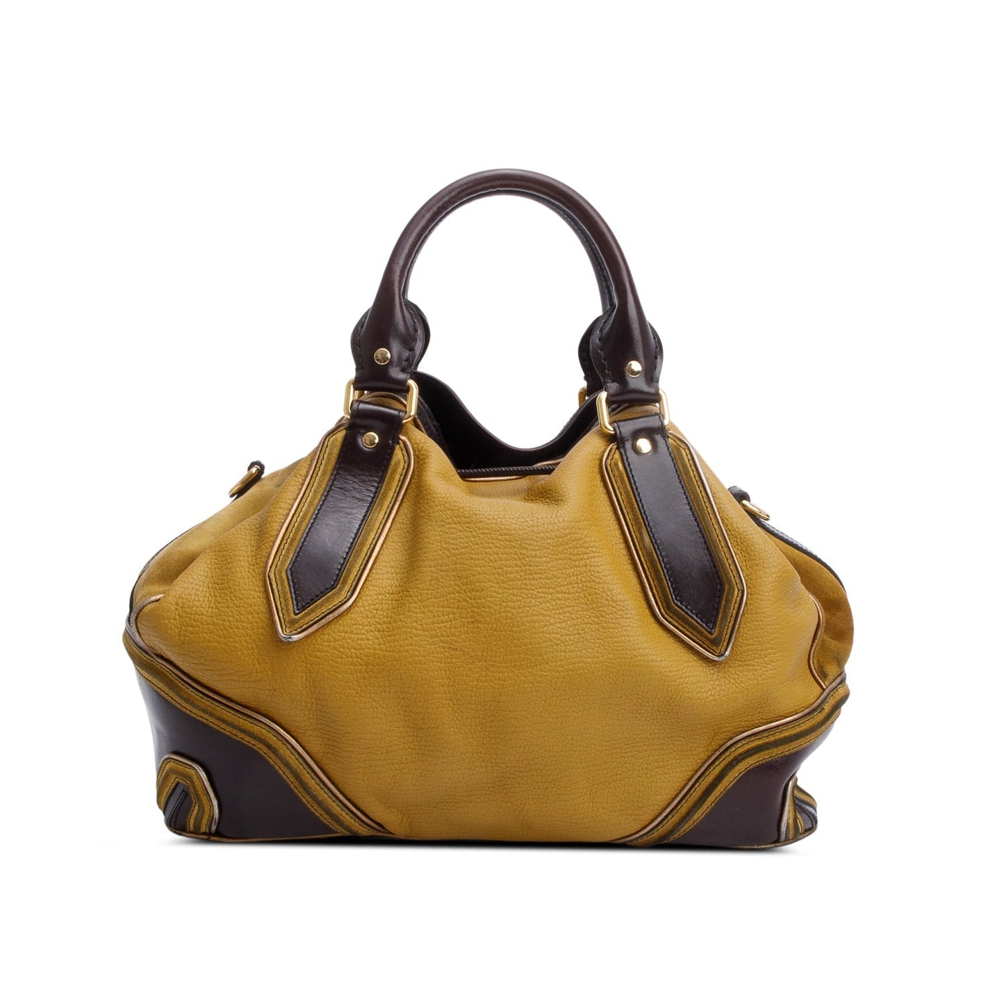 Burberry Prorsum Beige/Brown Calfskin Leather/Suede Earlsburn Mixed Media Tote Bag